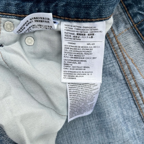 Men’s Levi's 527 Blue Straight Leg Denim 34x30 Relaxed Fit Zipper Iconic Jeans - Picture 9 of 9